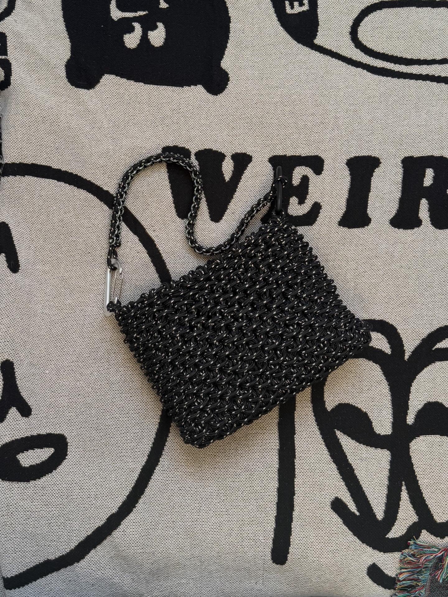 Reflective Paracord Bucket Shoulder Bag