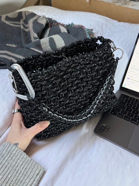Reflective Paracord Bucket Shoulder Bag