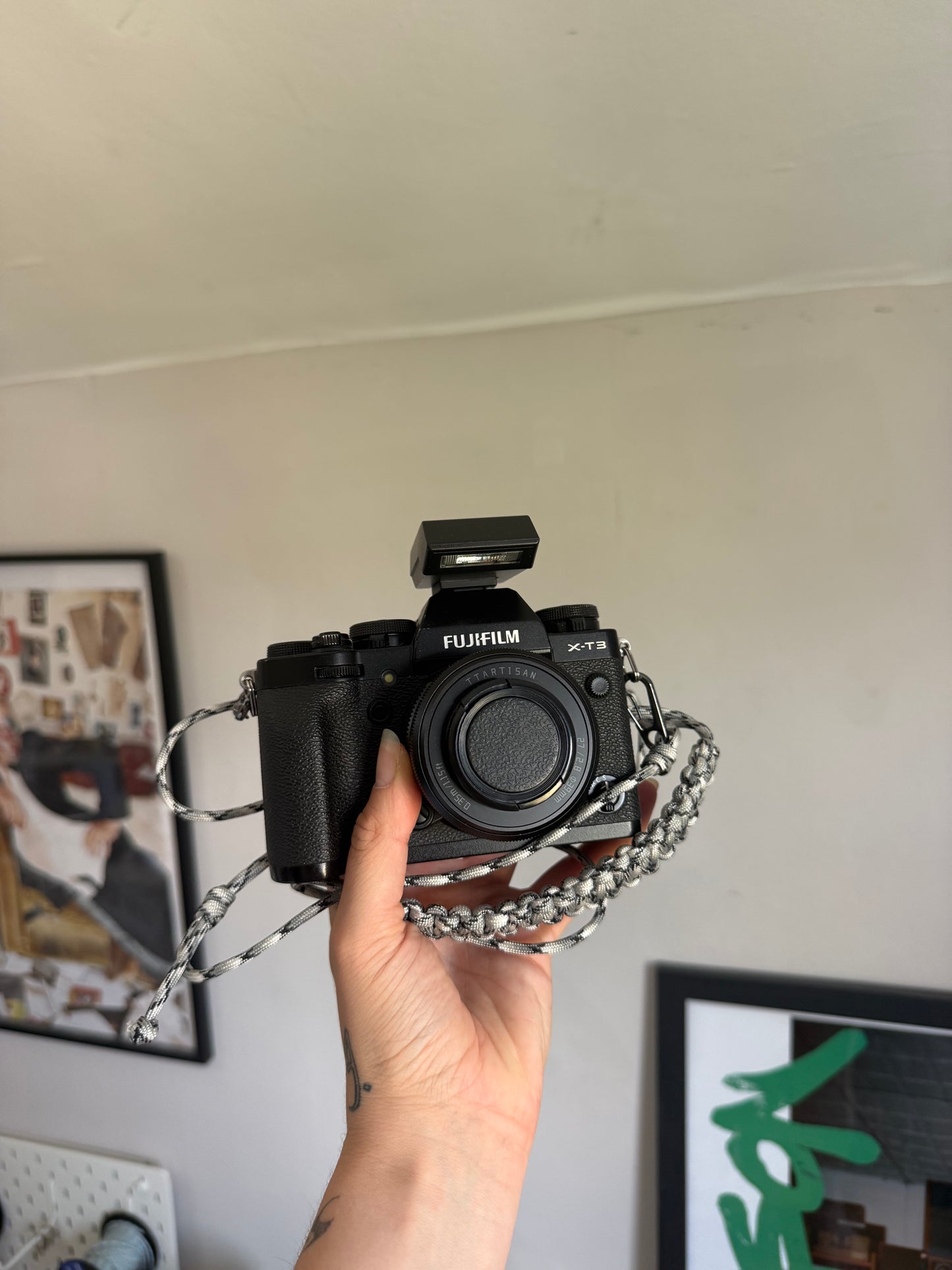 Monochrome Camo Phone/Camera Strap