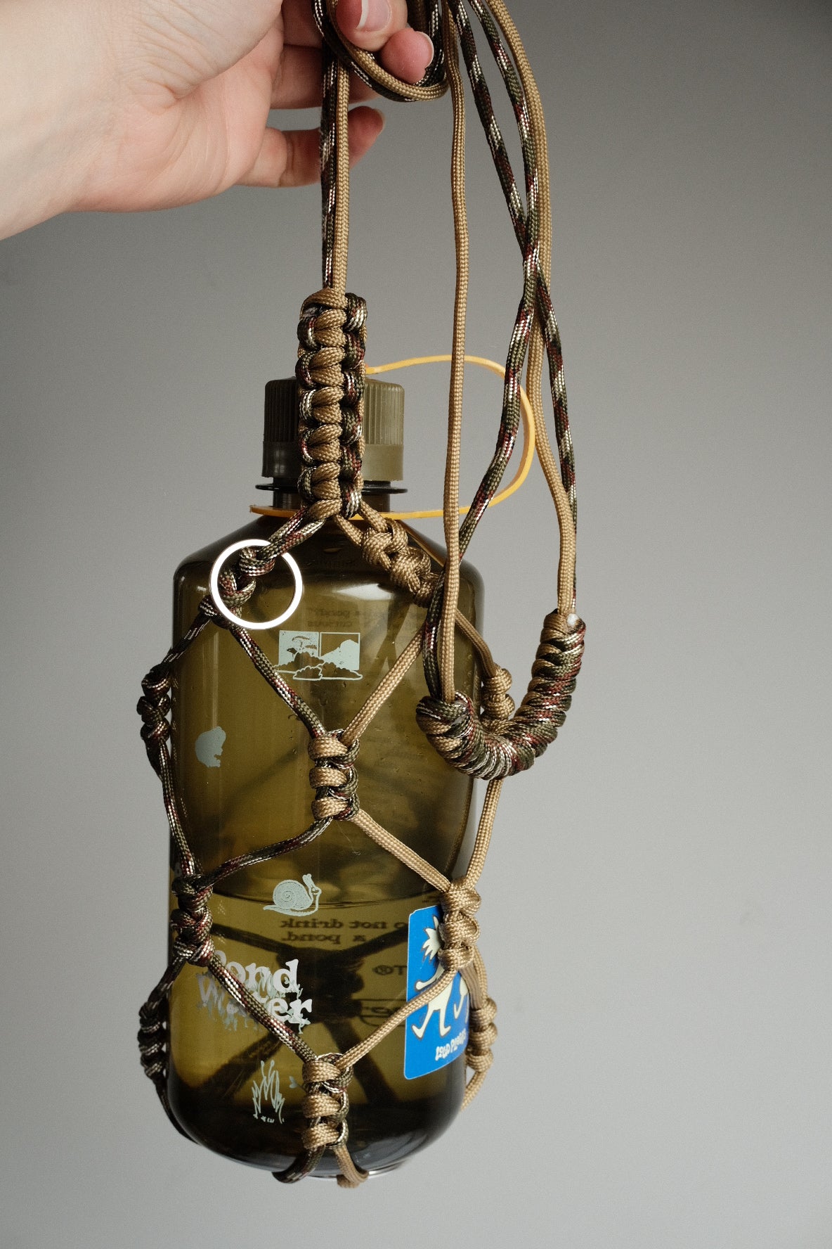 Paracord Bottle Sling - Camo #1