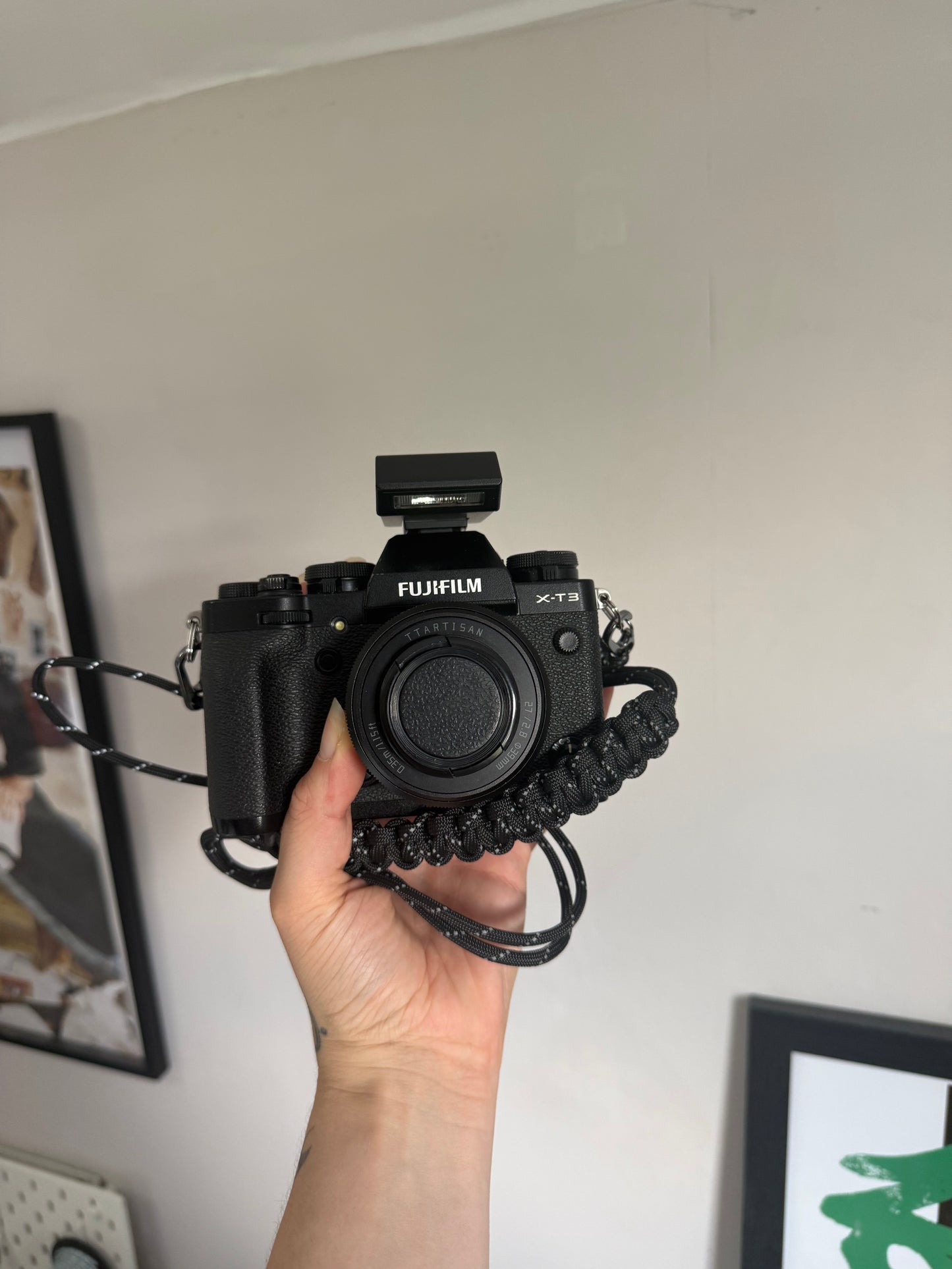 Reflective Black Phone/Camera Strap
